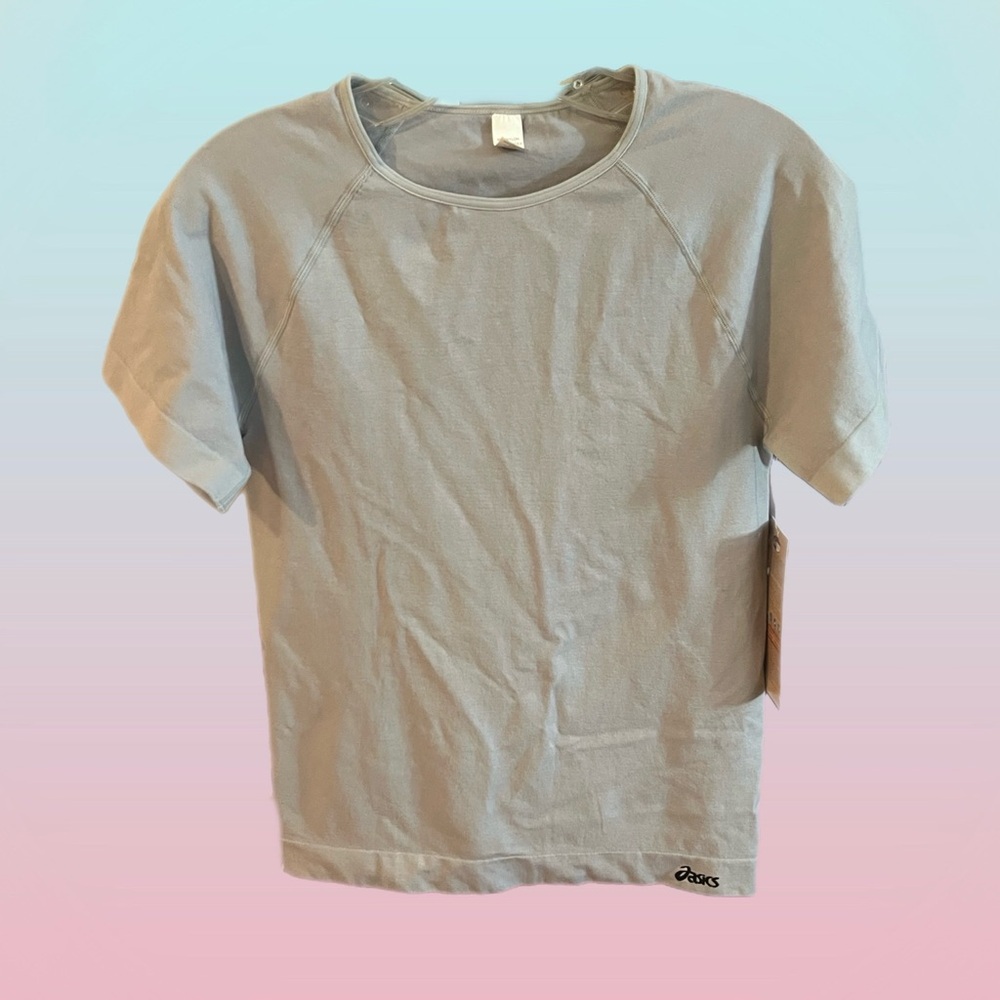 Asics Blue Short Sleeve Tee Relaxed Fit